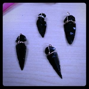Genuine, Handmade Obsidian Arrowheads